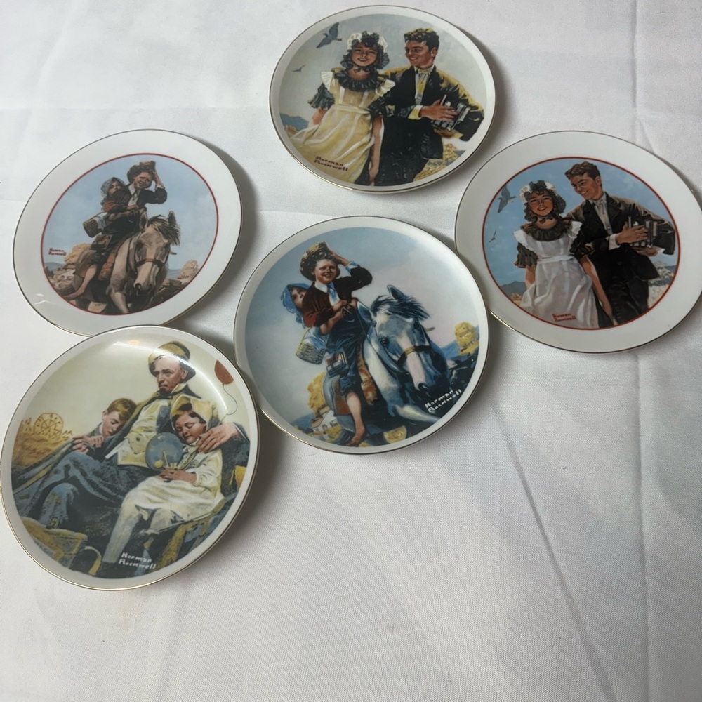 Vintage Norman Rockwell collectors plates